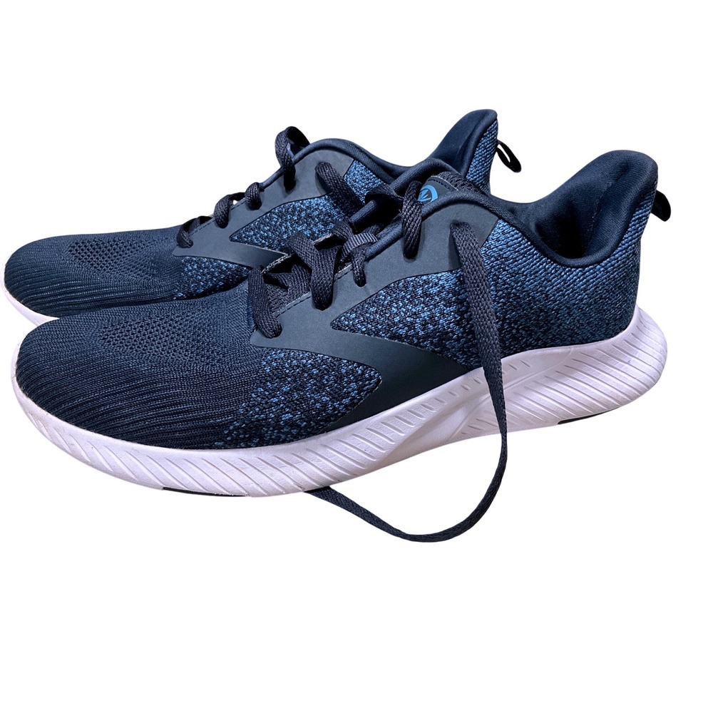 Athletic Works Knit Running Shoes Mens Size 9 Breathable Navy Blue Sneakers